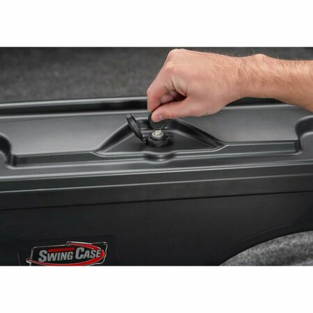 Undercover TOOL BOX Left Side WheelWell Single Lid Smooth Black Hard Plastic SC404D